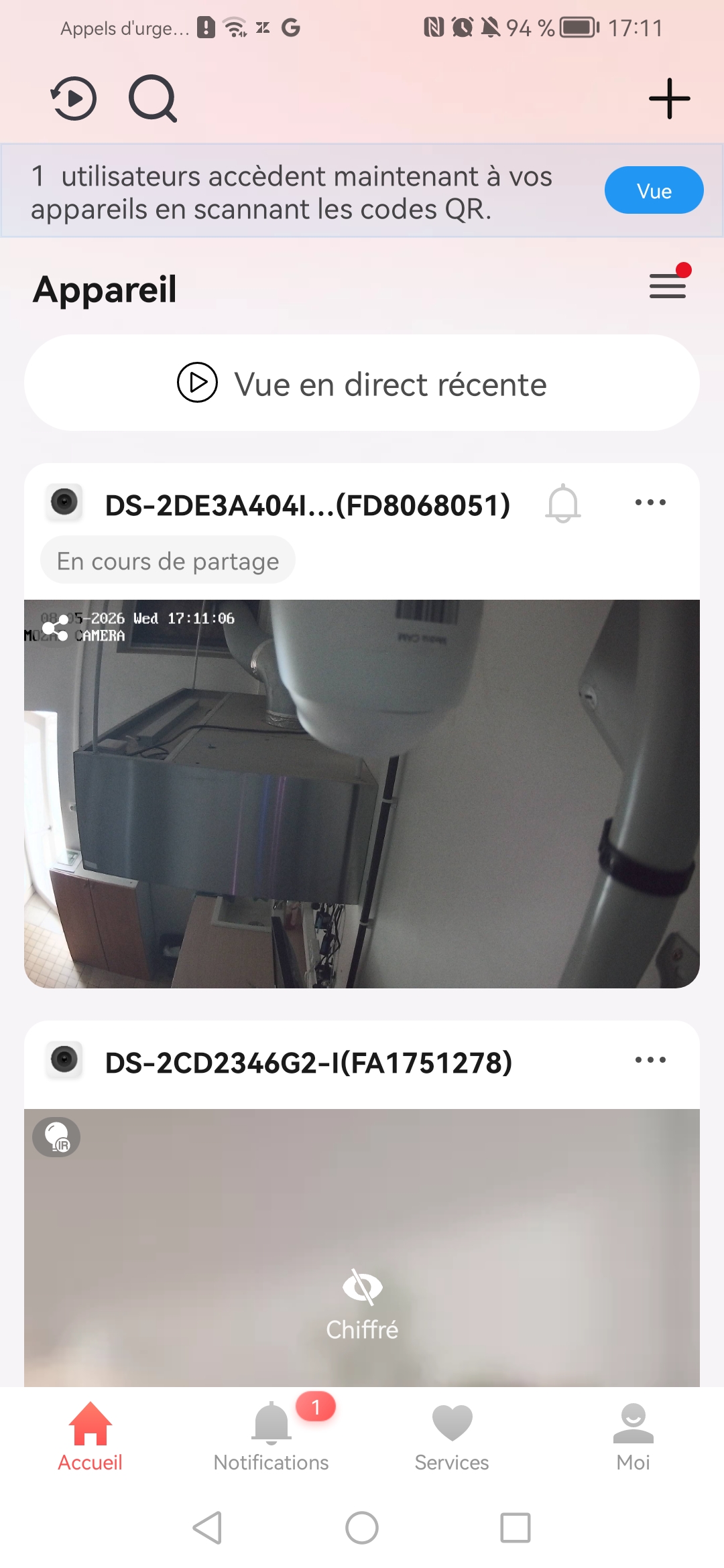 Onglet Moi en bas de page