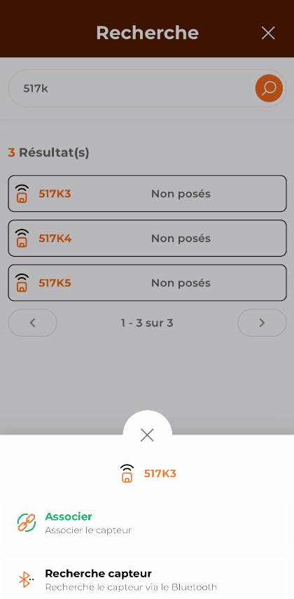 Recherche d un collier depuis le téléphone