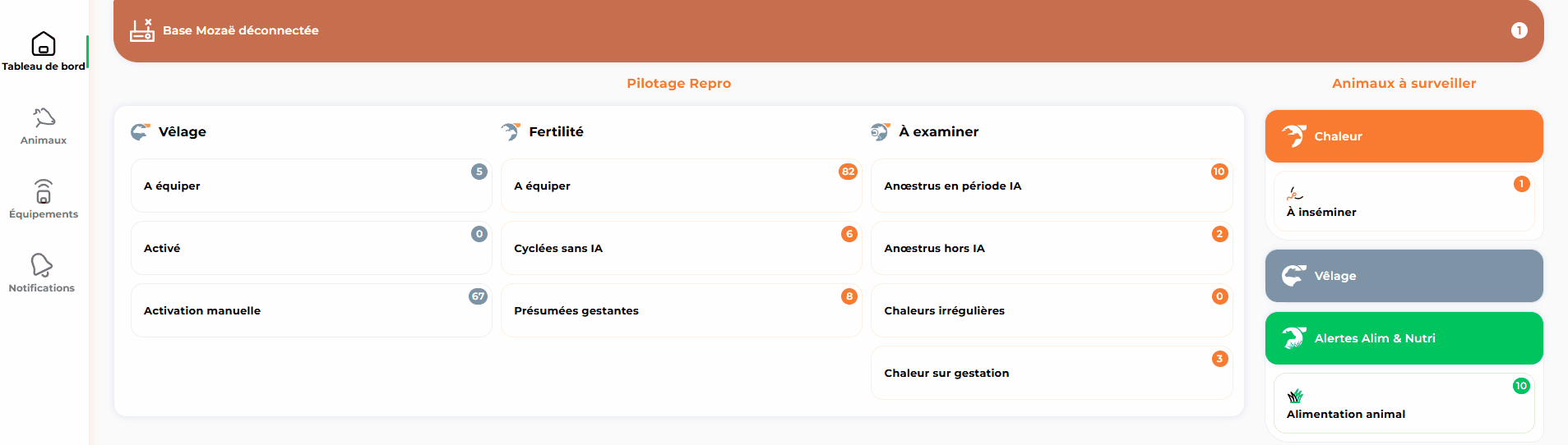 Downloading the animal import template