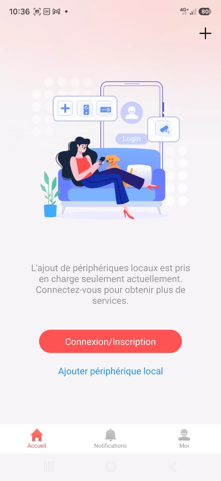 Schermata di registrazione di HIK Connect