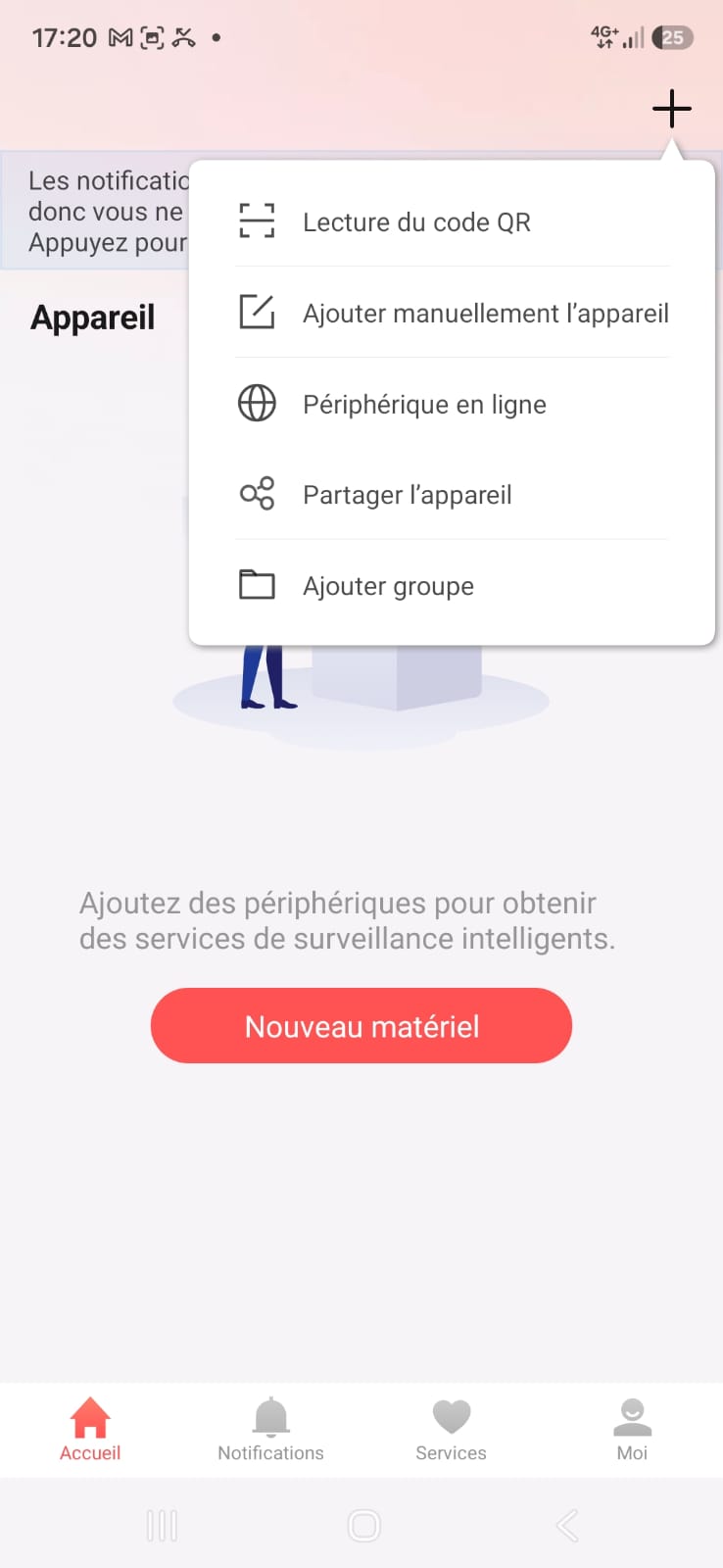 Meniu „Nuskaityti QR kodą“